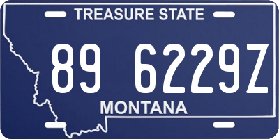 MT license plate 896229Z