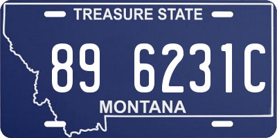 MT license plate 896231C