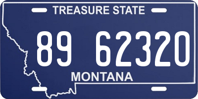 MT license plate 896232O