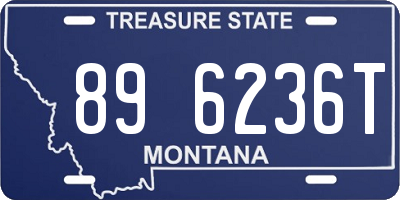 MT license plate 896236T