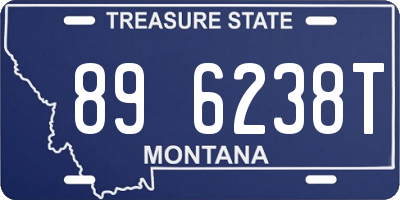 MT license plate 896238T