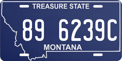 MT license plate 896239C