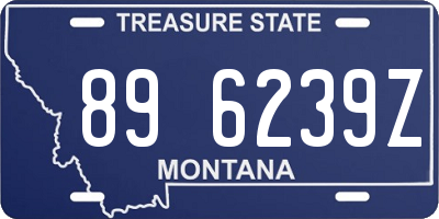 MT license plate 896239Z