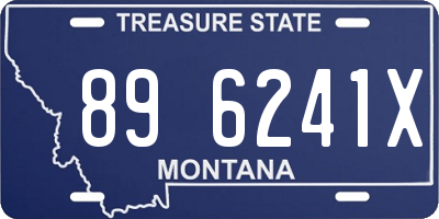 MT license plate 896241X
