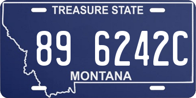 MT license plate 896242C