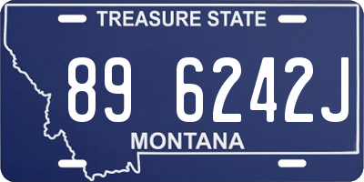 MT license plate 896242J
