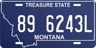 MT license plate 896243L