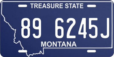 MT license plate 896245J