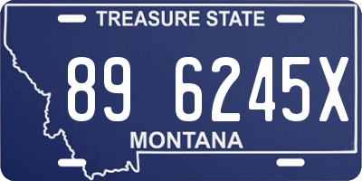 MT license plate 896245X