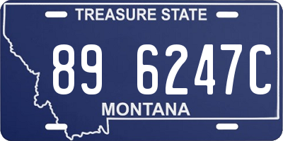 MT license plate 896247C