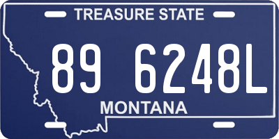 MT license plate 896248L