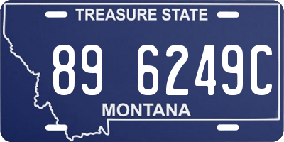 MT license plate 896249C