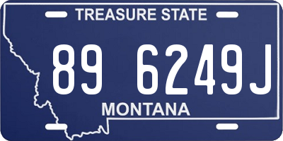 MT license plate 896249J