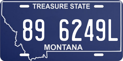 MT license plate 896249L