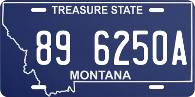 MT license plate 896250A