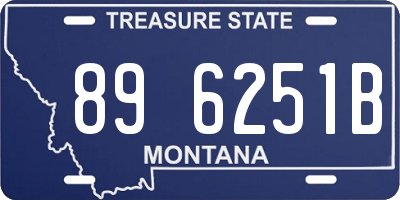 MT license plate 896251B