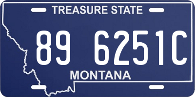 MT license plate 896251C