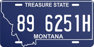 MT license plate 896251H
