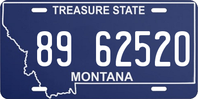 MT license plate 896252O