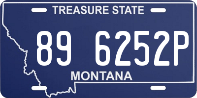 MT license plate 896252P