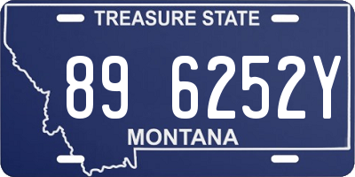 MT license plate 896252Y