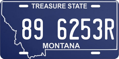 MT license plate 896253R