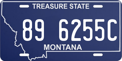 MT license plate 896255C