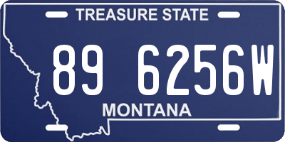 MT license plate 896256W