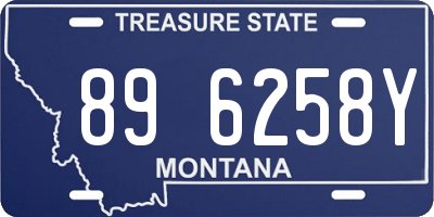 MT license plate 896258Y