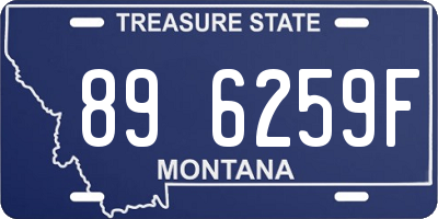 MT license plate 896259F