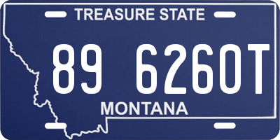 MT license plate 896260T