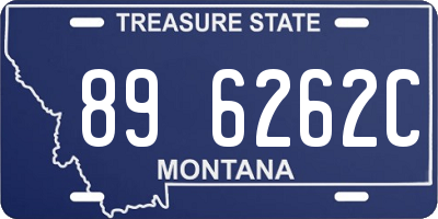 MT license plate 896262C