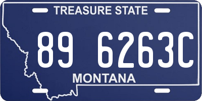 MT license plate 896263C