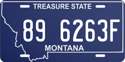MT license plate 896263F