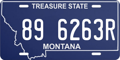 MT license plate 896263R