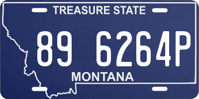 MT license plate 896264P