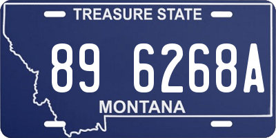 MT license plate 896268A
