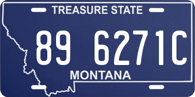 MT license plate 896271C