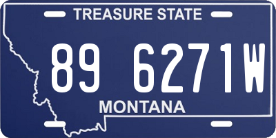 MT license plate 896271W