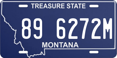 MT license plate 896272M