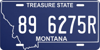 MT license plate 896275R