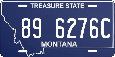 MT license plate 896276C