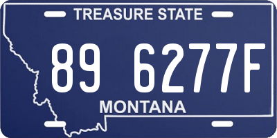 MT license plate 896277F