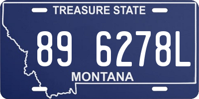 MT license plate 896278L