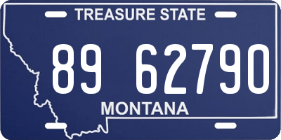 MT license plate 896279O