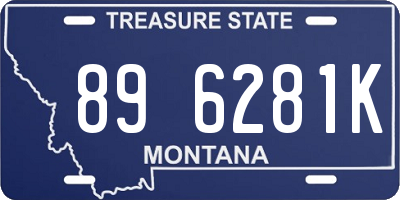 MT license plate 896281K