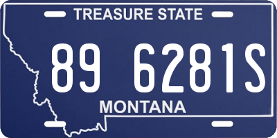 MT license plate 896281S