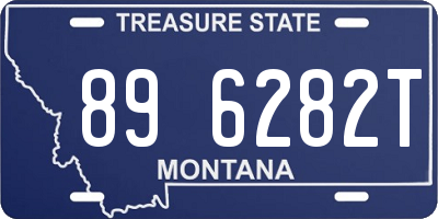 MT license plate 896282T