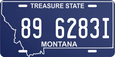 MT license plate 896283I