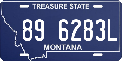 MT license plate 896283L